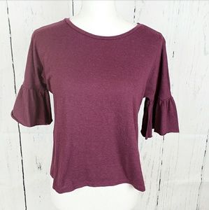 No Comment | Burgundy top